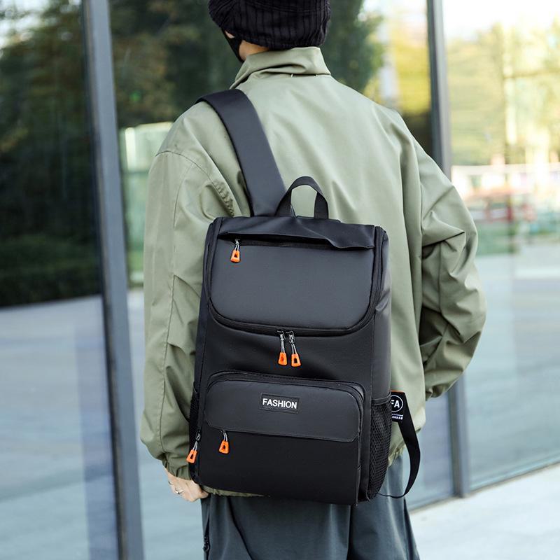 Мужской водонепроницаемый рюкзак большой вместимости для путешествий, школы, бизнеса и колледжа - в японском и корейском стиле