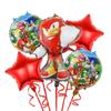 6Pcs Cartoon Hedgehog Balloons Sonic Theme Birthday Party Decoration Balloons For Boys Children Baby Bath Toys