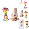 Mummabubba Soft Plush Giraffe Rattle Bell Teether Toy For Babies