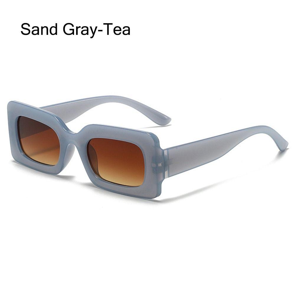 Retro Candy Color Y2K Sun Glasses Sunglasses for Women Men Vintage Shades Rectangle Sunglasses