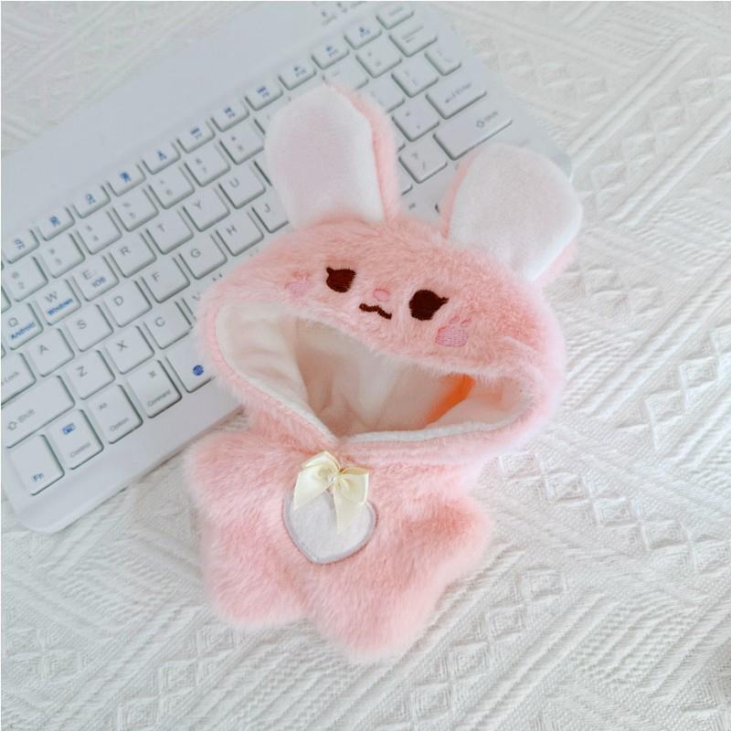 Doll Clothes for 17cm Labubu Dolls Cute Mini Plush Doll's Outfit Accessories Jumpsuit Hoodie Crawling Clothes DIY Fans Girl Gift