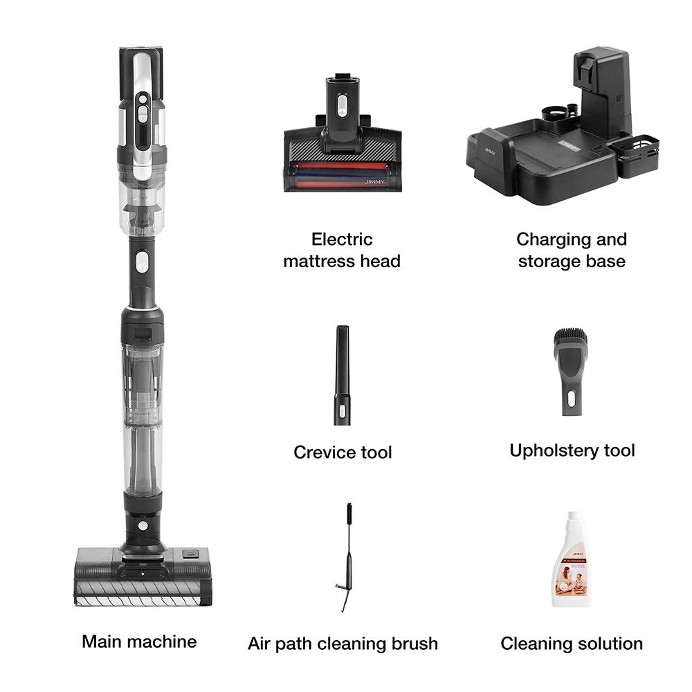 JIMMY Беспроводной пылесос и моечная машина PW11 Pro 4 в 1, высокая мощность 460 Вт, двойная очистка с помощью двух щеток-валиков, быстрая сушка горячим воздухом