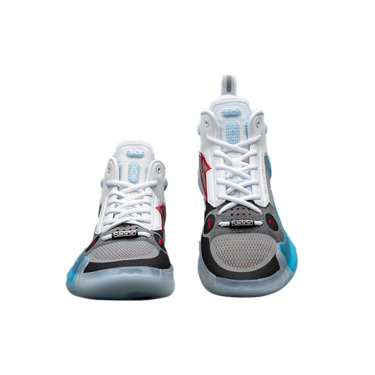 Li-Ning Мужские кроссовки Way of Wade 10 Team No Sleep Серо-Белые ABAS115-2