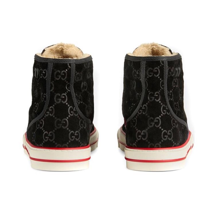 GUCCI Tennis 1977 Stylish Skateboarding Shoes Women's Black 649327 UJ510 1076