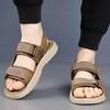Fashion 2025 Summer New Dual-use Outdoor Sports Beach Shoes Sandals for Men Non-slip Ear-resistant Men's Slippers Fashion Leather Sandal