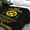 1PC Borussia Custom Name Patterned Flannel Blanket Suitable For All Seasons for Home Decor Warmth and Comfort Gifts Holiday Present