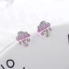925 Sterling Silver Cute Lovely Mosaic Zircon Cloud Raindrop Earrings For Women Girl Friend Gift Oorbellen S-E780