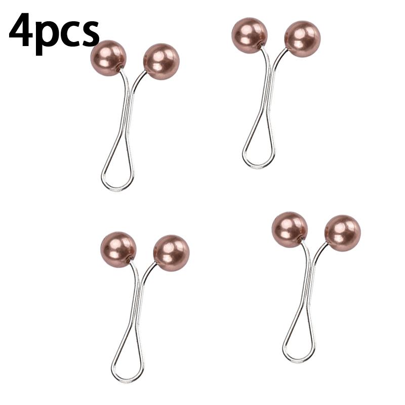 New U-Shaped Pearl Brooch Fixed Straps Anti Slip Scarf Pin DIY Sewing Multi-Purpose Scarf Adjuster Lady Fixed Pins