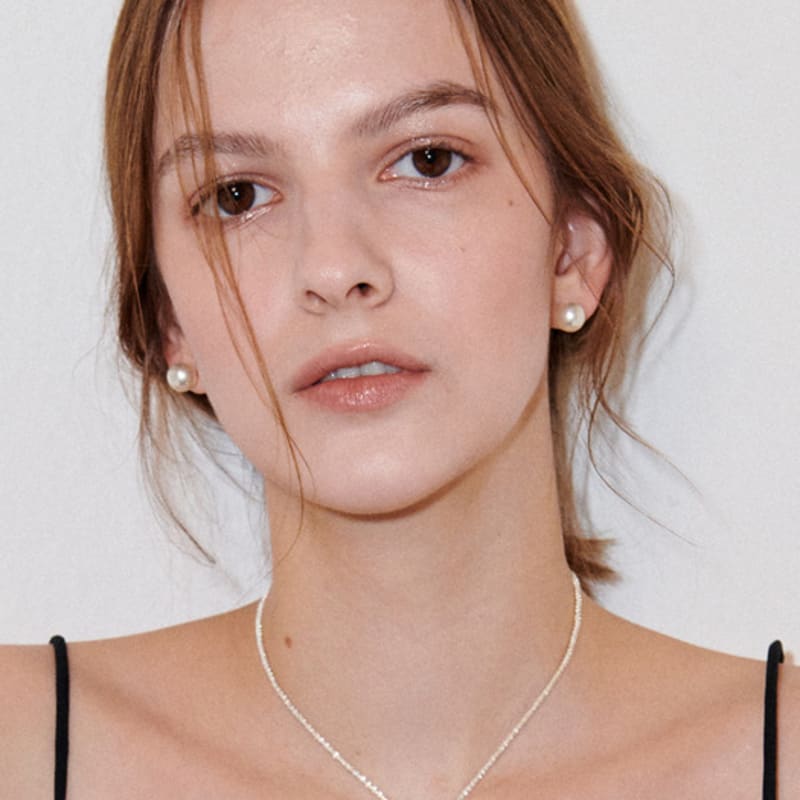 August Harmony 925silver Pearl Earring / 2size