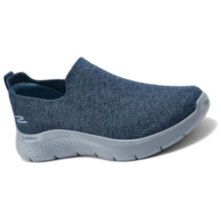 Skechers Go Walk Flex Сетчатая ткань Универсальные Амортизирующие Прочные Дышащие Упругие Низкие Повседневная обувь Мужская кроссовка Синий 216490-BLNV