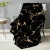 1 шт. Черное одеяло с принтом мрамора с прожилками, роскошное удобное флисовое одеяло для дома, гостиной, спальни, для украшения, подарок на день рождения