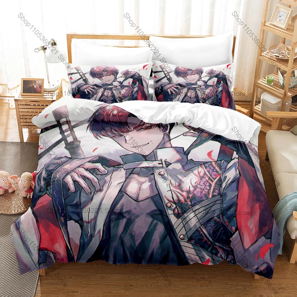 Anime Bedding Set 3Pcs Fate Grand Order Takasugi Shinsaku Stylish Design Bedroom Gift for FGO Lovers for Fans