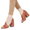 2022 Summer Women's Chunky Heel Open-Toe Sandals - Plus Size, European & American Style