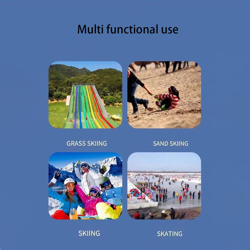 Детская толстая лыжная доска, доска для сноуборда, травяное покрывало, уличный слайдер, грушевидная лыжная горка, травяная горка