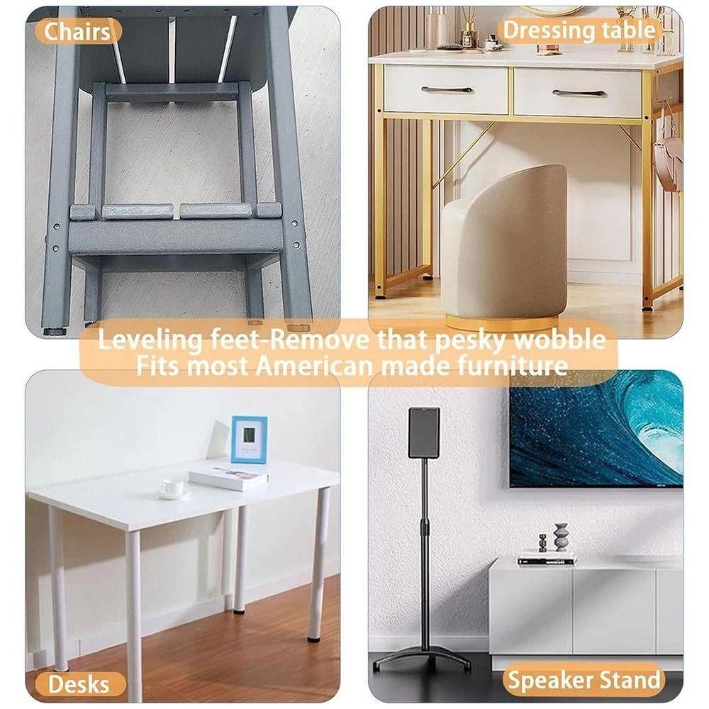 8PCS Adjustable Furniture Leveling Feet Furniture Levelers Leg Levelers Gifts Glide Leveler