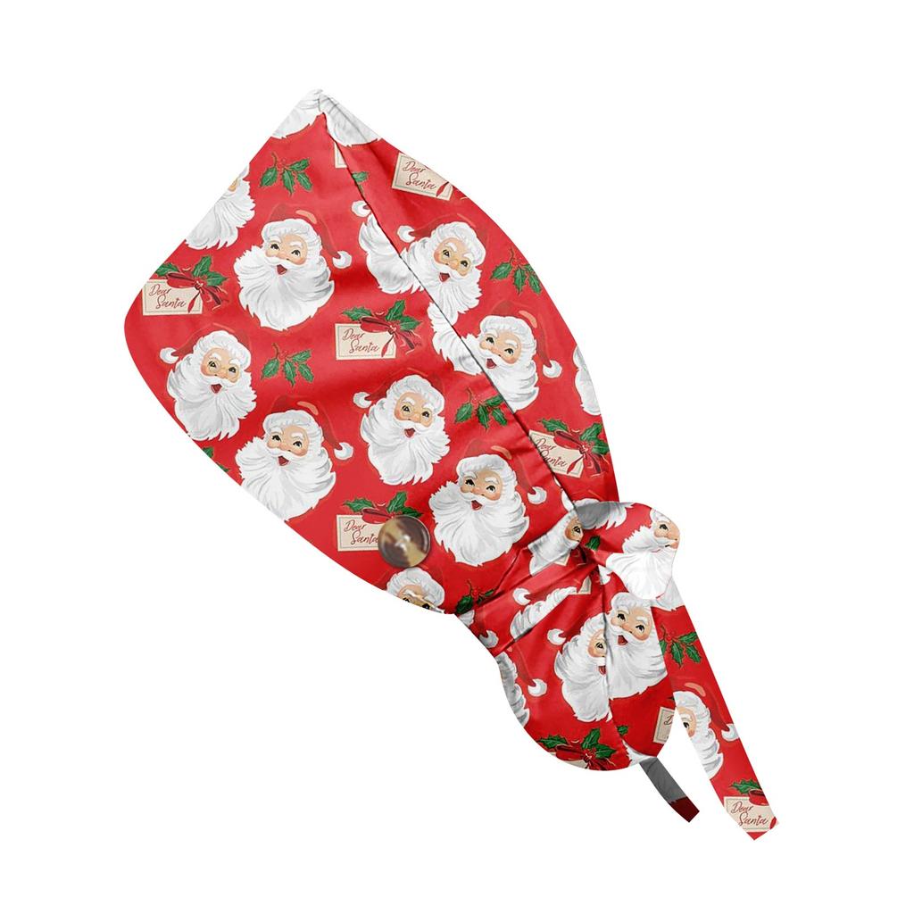 Модная рождественская рабочая кепка с принтом, повседневная женская кепка с хвостиком, кепка с повязкой, кепка Baotou