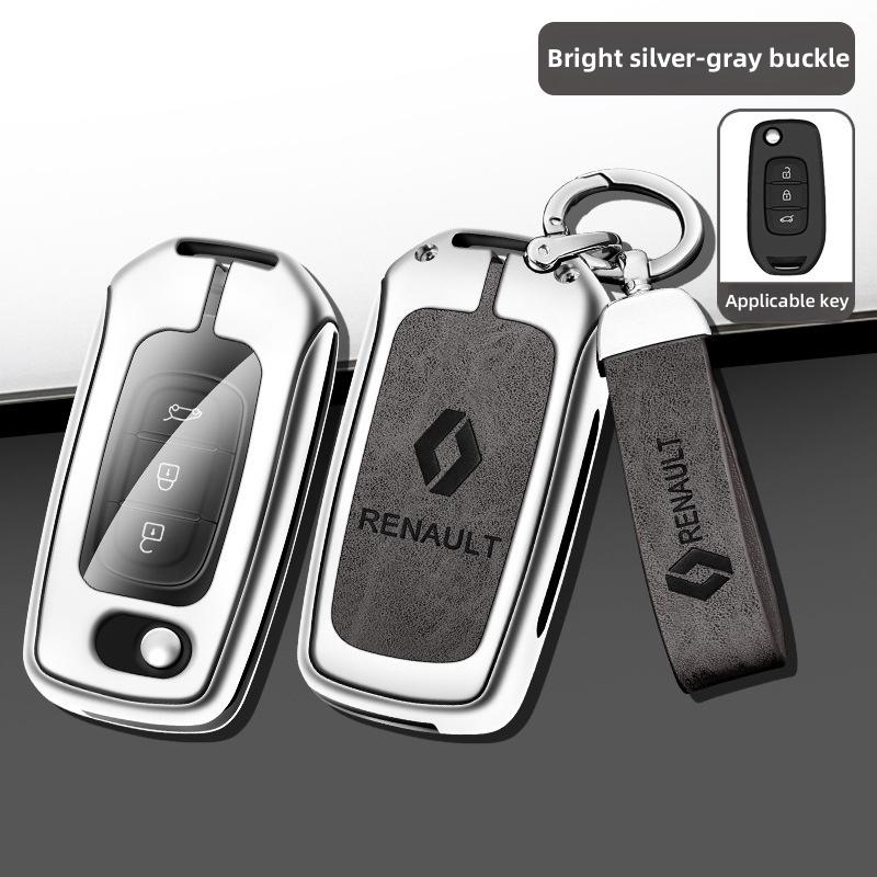 For Renault 2026 New Hub Caps Zinc Alloy Car Key Case Cover Shell For Renault Koleos Captur Kadjar Megane Clio Talisman Scenic A