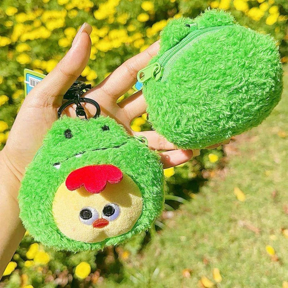 Crocodile Mini Earphone Bag Cute Animal Small Items Bag Portable Storage Bag Keychain  Children