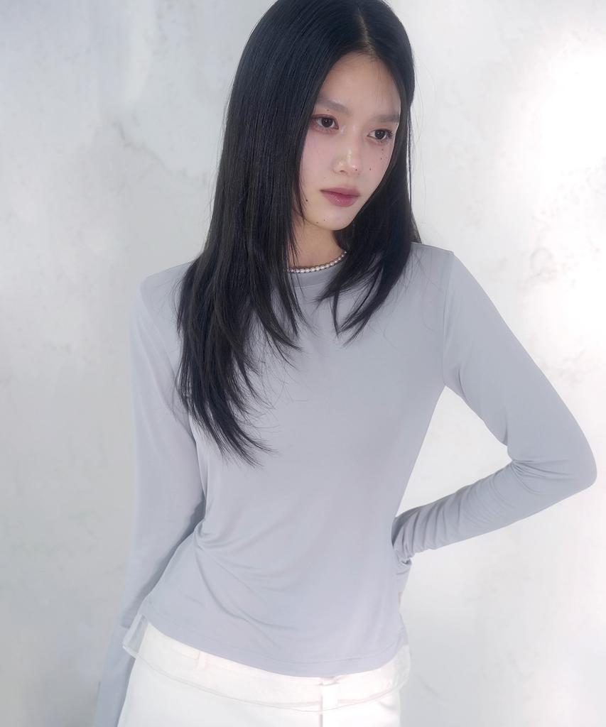 VIVACIOUS See-Through Layered Spandex Tee_3 Colors