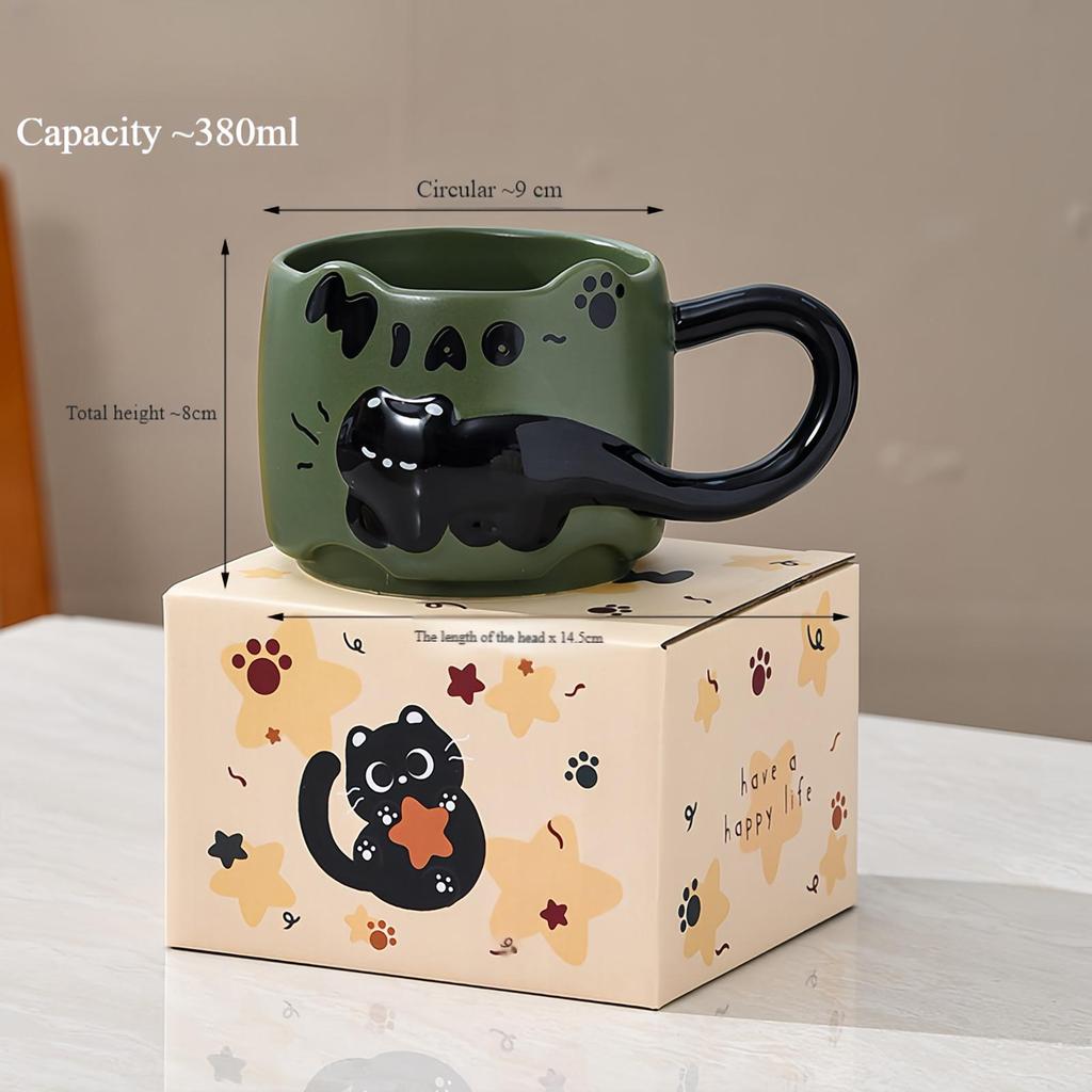 Кружка Cat Stacking Mug Креативная кружка Домашняя кружка Набор керамических кофейных кружек