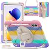 Rugged Case for Xiaomi Redmi Pad 2 Pro 2025 12.1" 25099RP13G 2509BRP2DG 360 Rotating Stand Heavy Duty Cover with Shoulder Strap