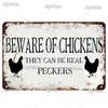 Vintage Chickens Slow Metal Sign Tin Sign Decoration Plaque Home Wall Decor Bar Sign Home Decor Poster Drop Shipping