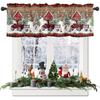 ZEDLIYU Valances for Windows Kitchen Living Room Small Window Valance Christmas Snowman Xmas 1 Panel, 54 X 18 Inch