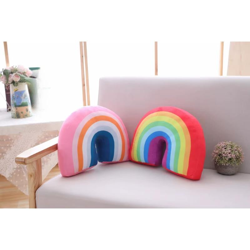Rainbow Plush Pillow Baby Toys Super Soft Decorative Stuffed Cushion Cartoon Decorate Room Decor Christmas Gifts Friends Gifts