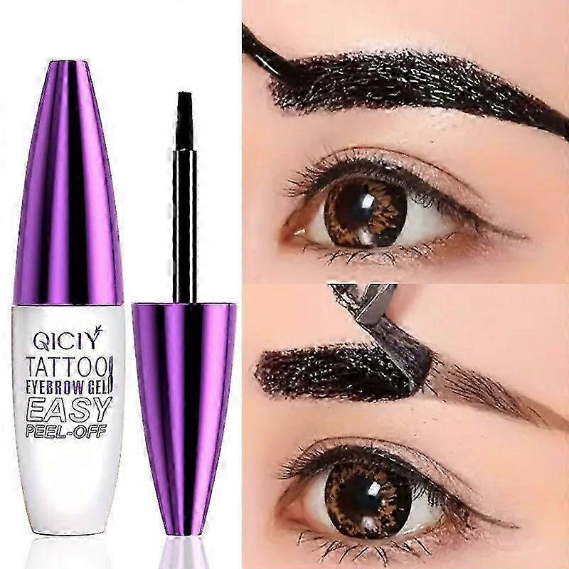 Easy Peel off Eyebrow Gel, Tattoo Eyebrow Gel Easy Peel Off, Tinted Eye Brow, Professional Eye Brow Tint, Waterproof & Sweatproof