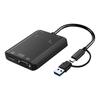 Двойной HDTV VGA Выход USB Type C Адаптер Конвертер 1080P Широкая Совместимость с Платформами