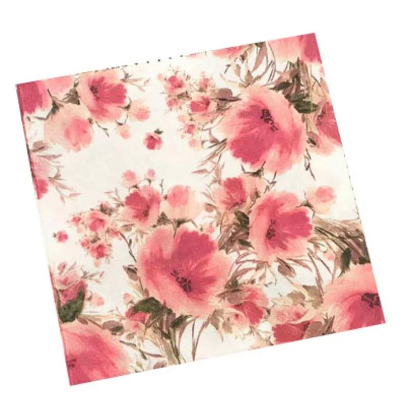 20pcs/Pac 33*33cm 2-Ply Disposable Party Napkin Floral Pattern