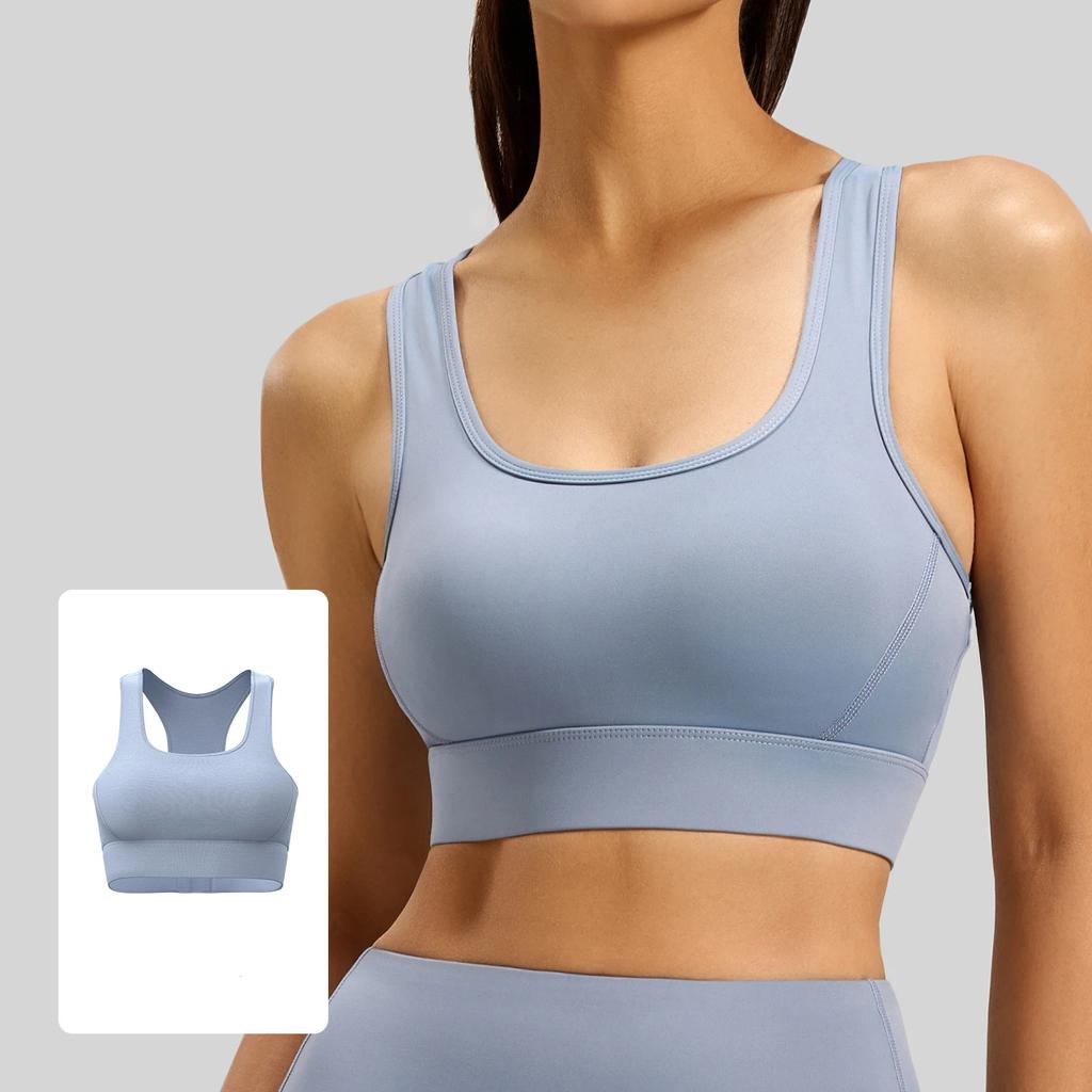 Новый Стиль I-образной формы Спинка на Пуговицах Спортивный Бюстгальтер Женский Высокой Интенсивности Ударопрочный Фитнес Йога Спортивный Бюстгальтер Топ для Женщин