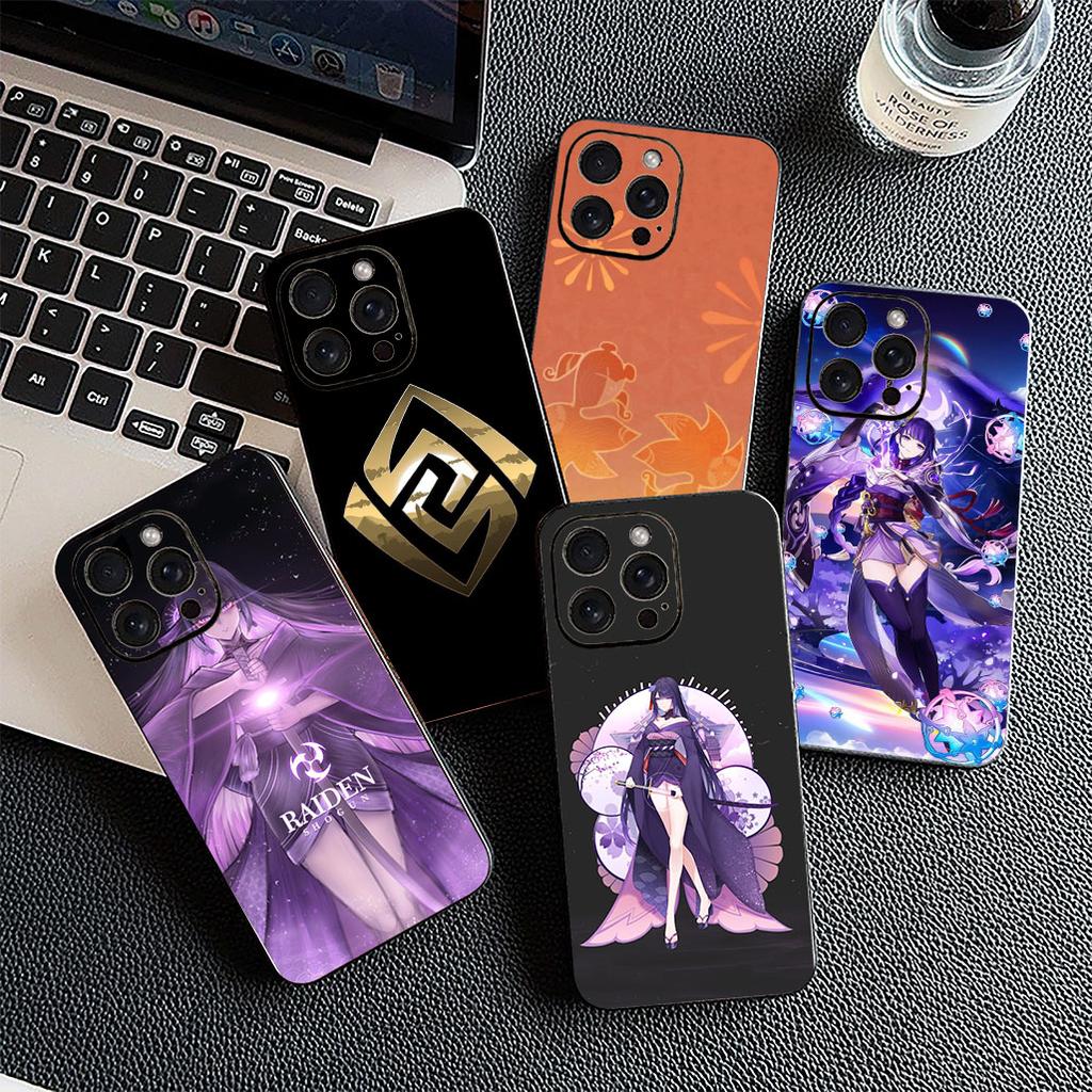 for Motorola Moto G55 G45 G75 G85 G35 Edge 50 30 Fusion 40 NEO Ultra Pro Phone Cover Soft Case Genshin Baal Raiden Shogun Impact