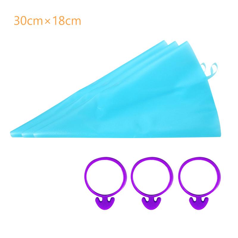 6 шт. кондитерских мешков многоразового использования силиконовые кондитерские насадки для глазури/глазури для самостоятельного профессионального украшения тортов