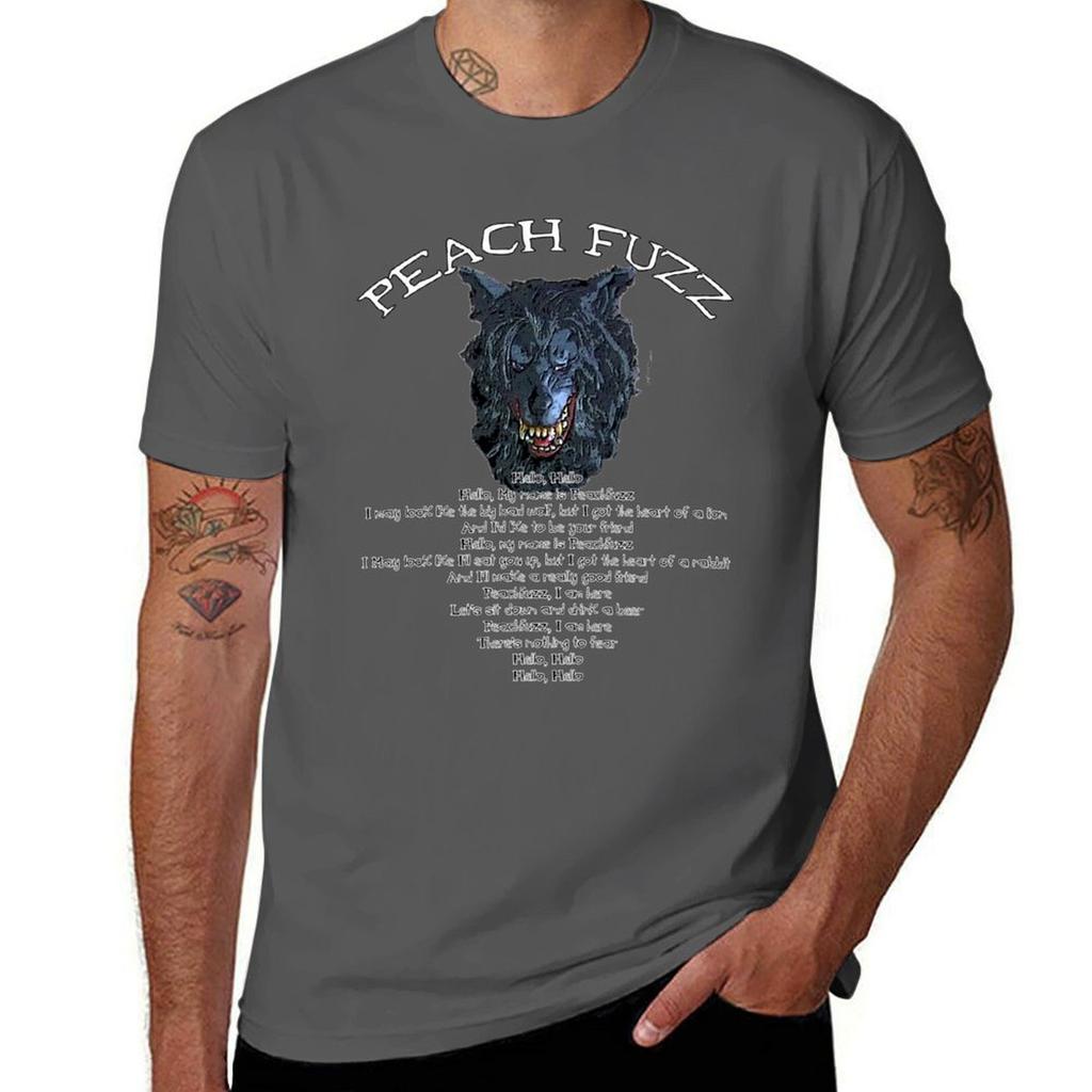 Peach Fuzz song Lyrics Creep movie TShirt NonShrink Basic Cotton TShirt