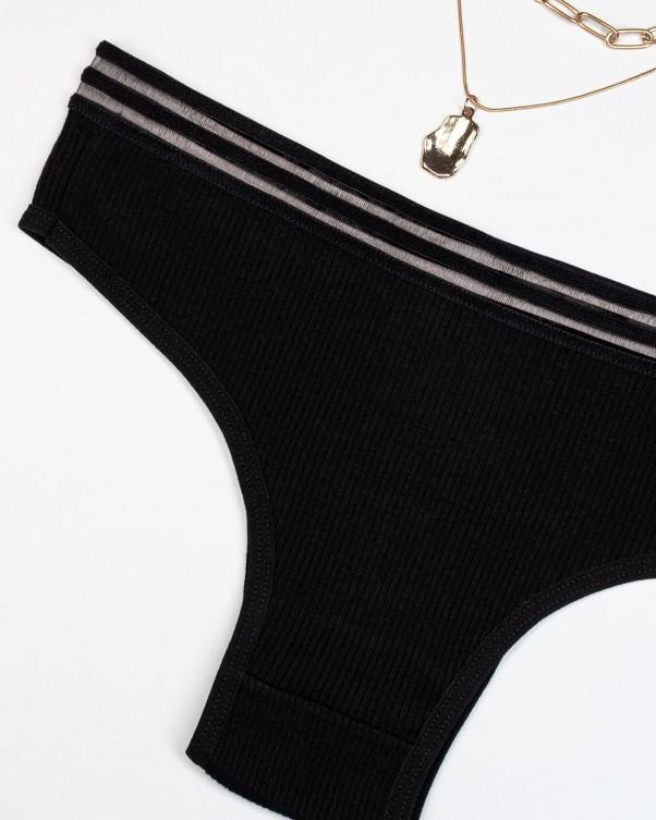 Ribbed Bikini with Perforated ISSA Plus Ribbing