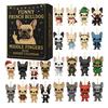 Funny French Bulldog Middle Finger Rubber Duck Advent Calendar 24 Christmas Countdown Box for Tree Decor Festive Bath Toy Gift for Kids Adults