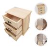 Simple 3 Tier Drawers Type Organizer 3-Layers Stationery Storage Stand Home