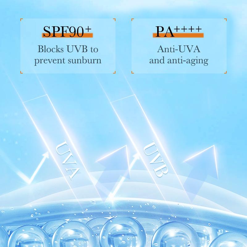 SPF90+ PA++++ Солнцезащитный лосьон-спрей с алоэ и витамином E, увлажняющий, защита от УФ-лучей, для тела, 220 мл