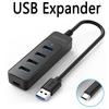 Расширитель USB на 4 порта Многопортовый USB 3.0 HUB Порт питания Type-C Высокоскоростной HUB 5 Гбит/с Док-станция для Macbook Аксессуары для ноутбука