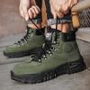High-top men's shoes autumn new non-slip and wear-resistant tooling shoes casual Martin boots men's outdoor sports hiking short boots