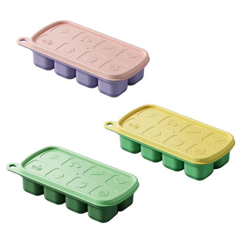 Silicone Ice Cube Tray Multifunctional Silicone Molds Ice Cube Maker Ice Cube Tray Ice Cube Moulds with Lid for Ice