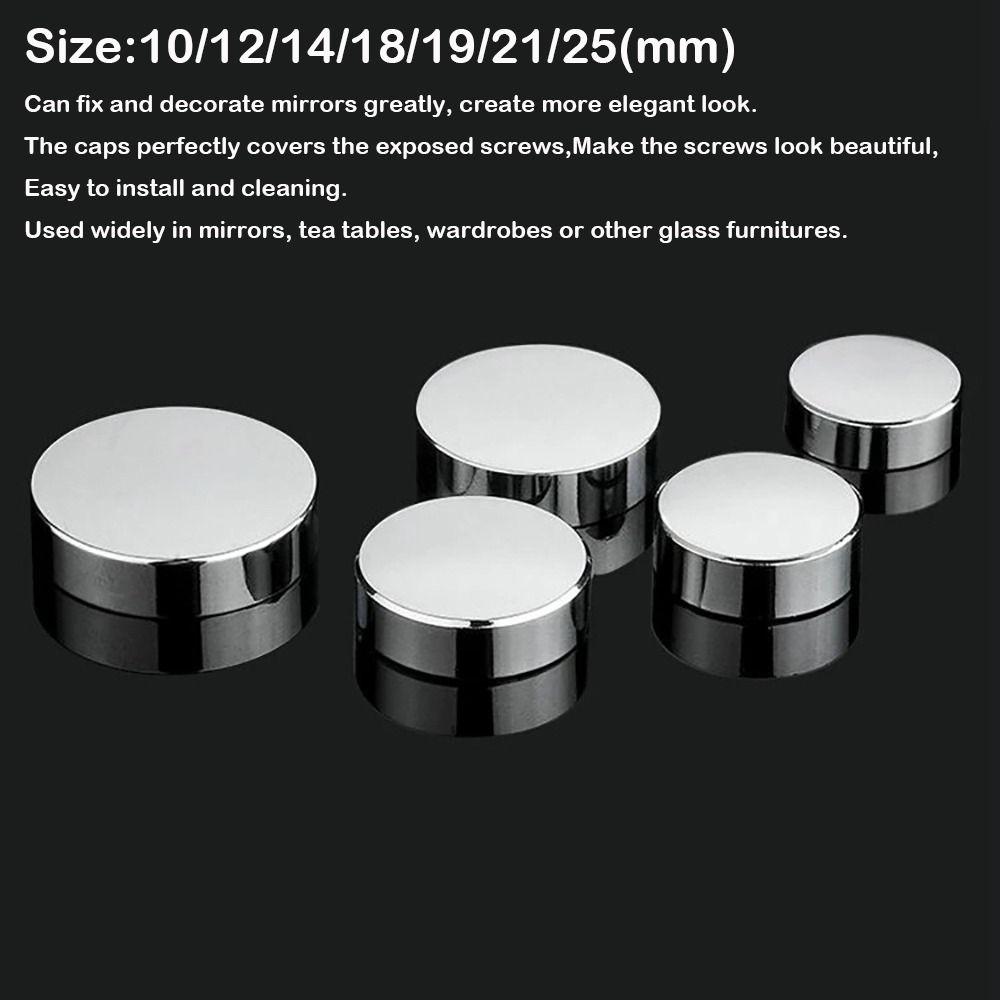 Furniture Hardware Copper Screws Decorative Cap Silver Multiple Sizes Nails Fasteners Mirror Fixing Nails Mirror