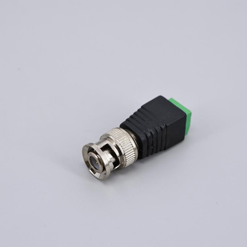 10pcs/lot BNC Connector Male Coax Cat5 DC Adapter Balun Connector for CCTV Camera Accessories