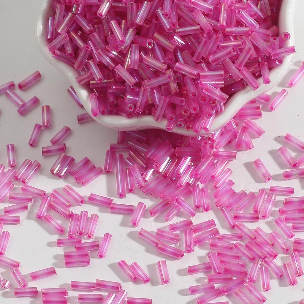 300/700 шт. Чешские цилиндрические стеклянные бисерные бусины-трубочки, европейский посевной бисер, свободные бусины для изготовления ювелирных изделий своими руками