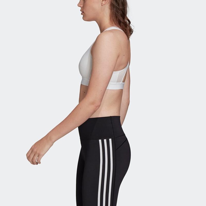 Adidas Medium Support Training Sports Bra Women Underwear White FR8601