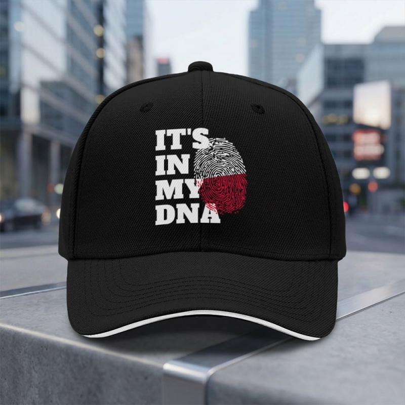 Polish Its in My DNA Poland Flag Adjustable Baseball Cap Lightweight Breathable
