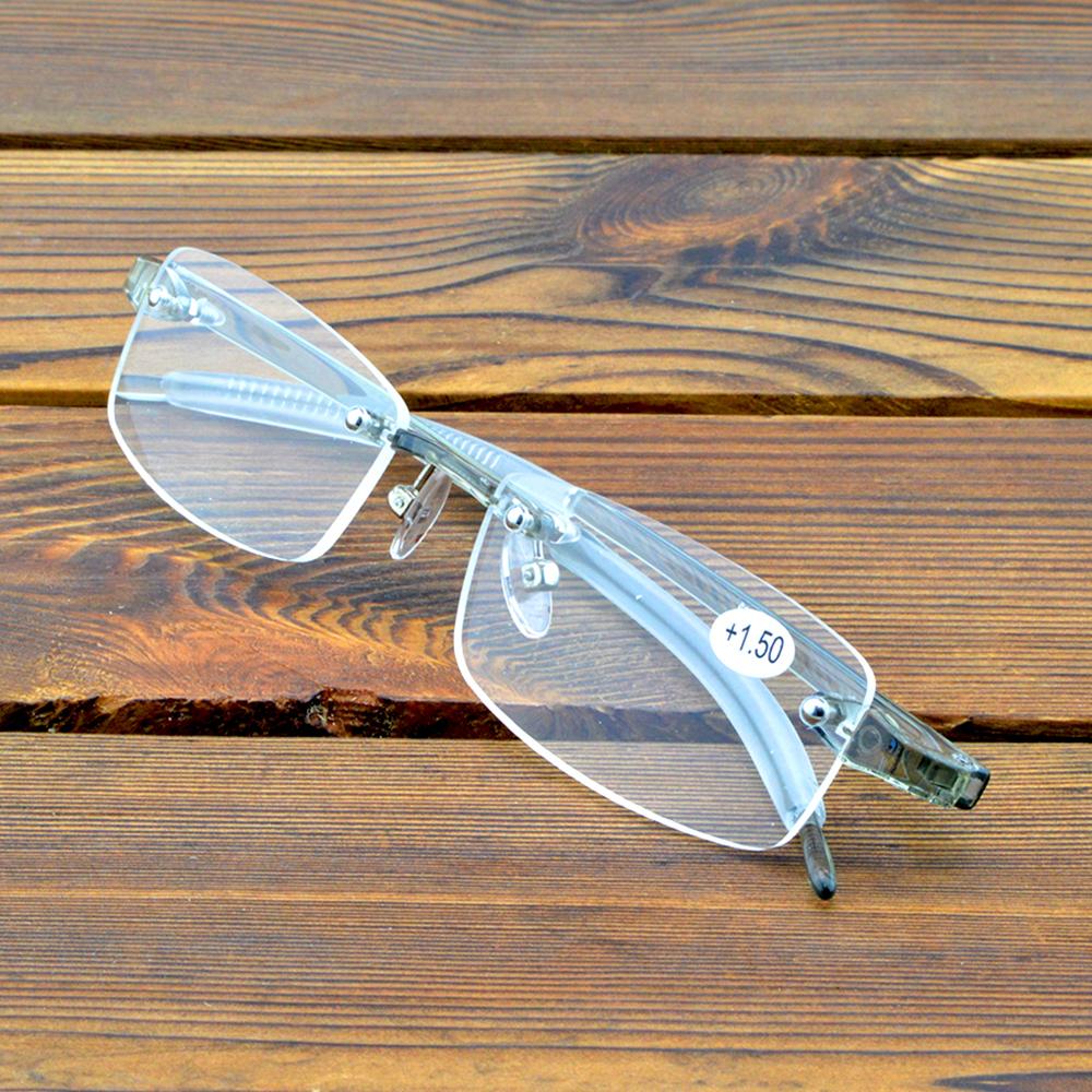 Прямоугольная прозрачная оправа, легкие очки без оправы, противоусталостные линзы с многослойным покрытием, модные очки для чтения от +0,75 до +4
