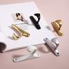 Modern Nordic Light Luxury Aluminum Alloy Hanging Hook Bathroom Wardrobe Door Clothes And Cloakroom Wall Hanging Wall Hook
