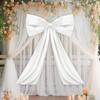 Large Bow Decor Birthday Party Ormanent for Girl Women Giant Ribbon Wall Decoration